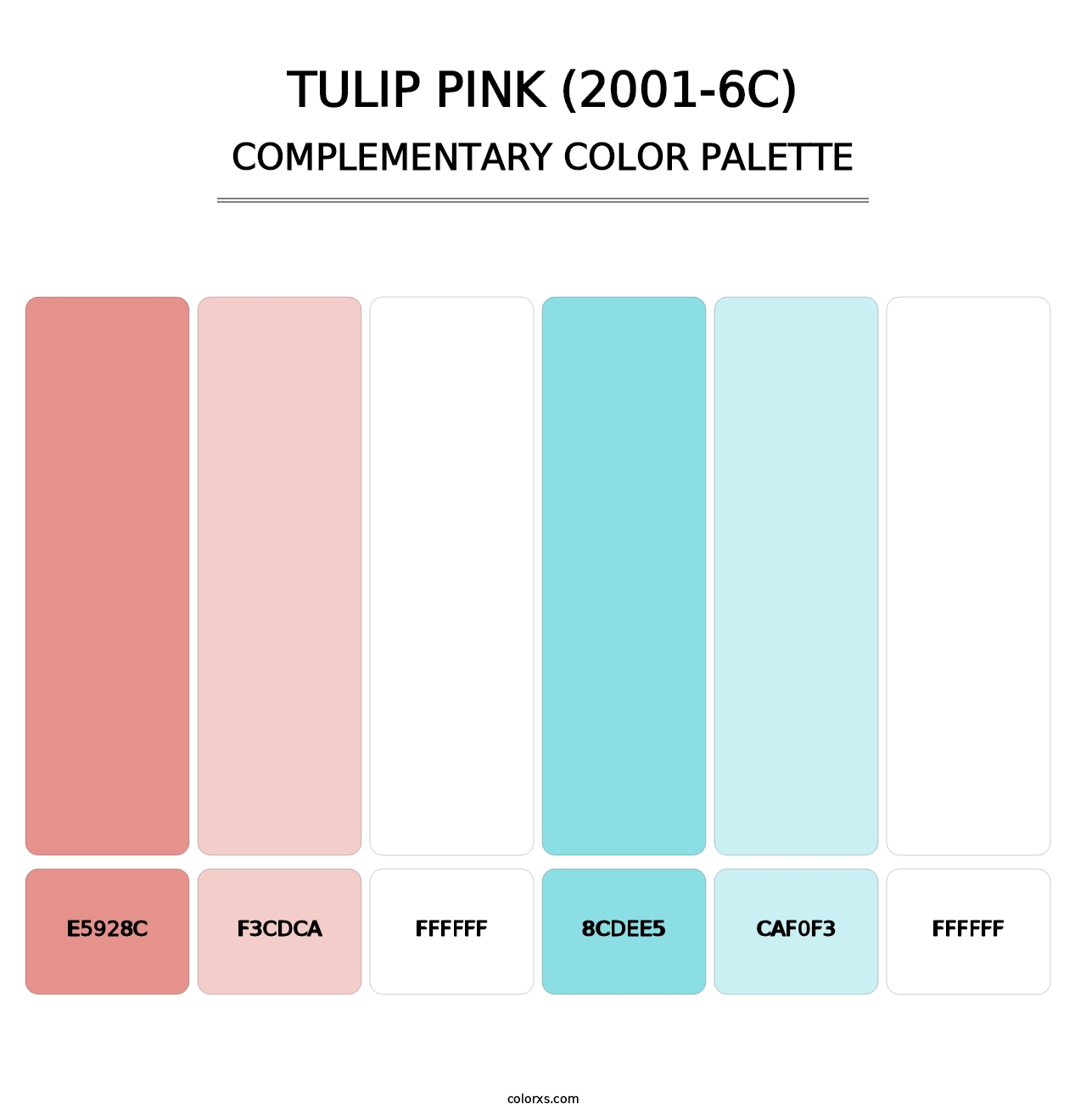 Tulip Pink (2001-6C) - Complementary Color Palette