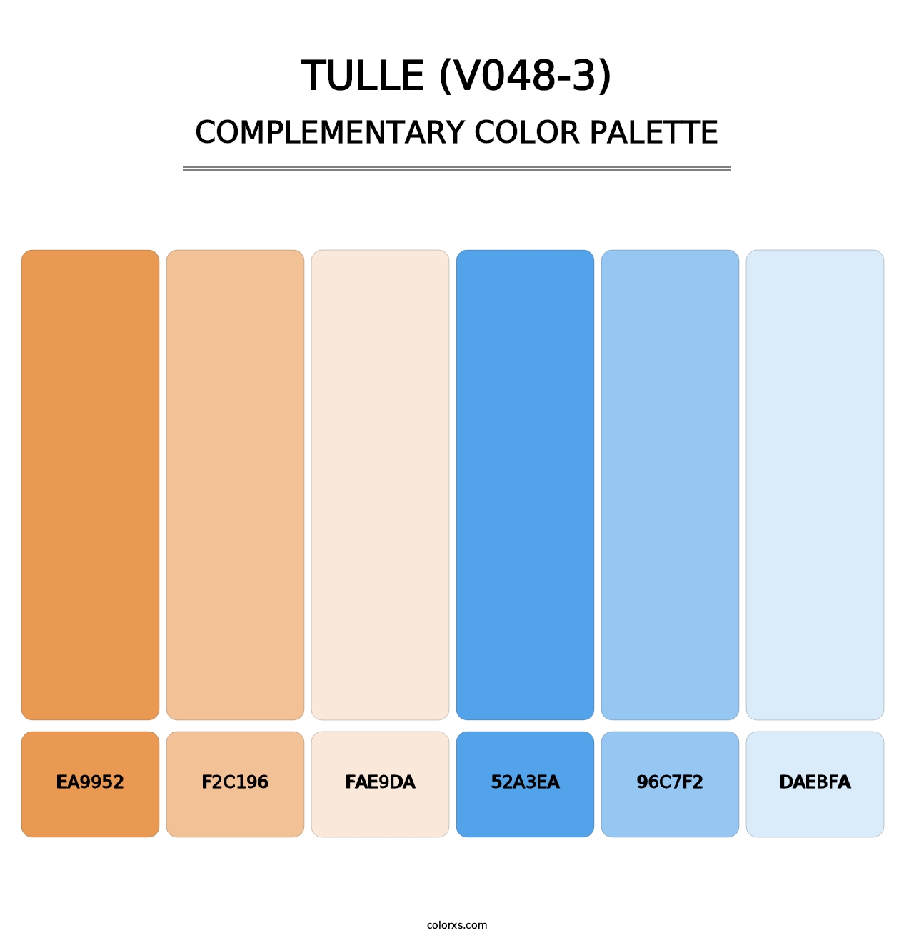 Tulle (V048-3) - Complementary Color Palette