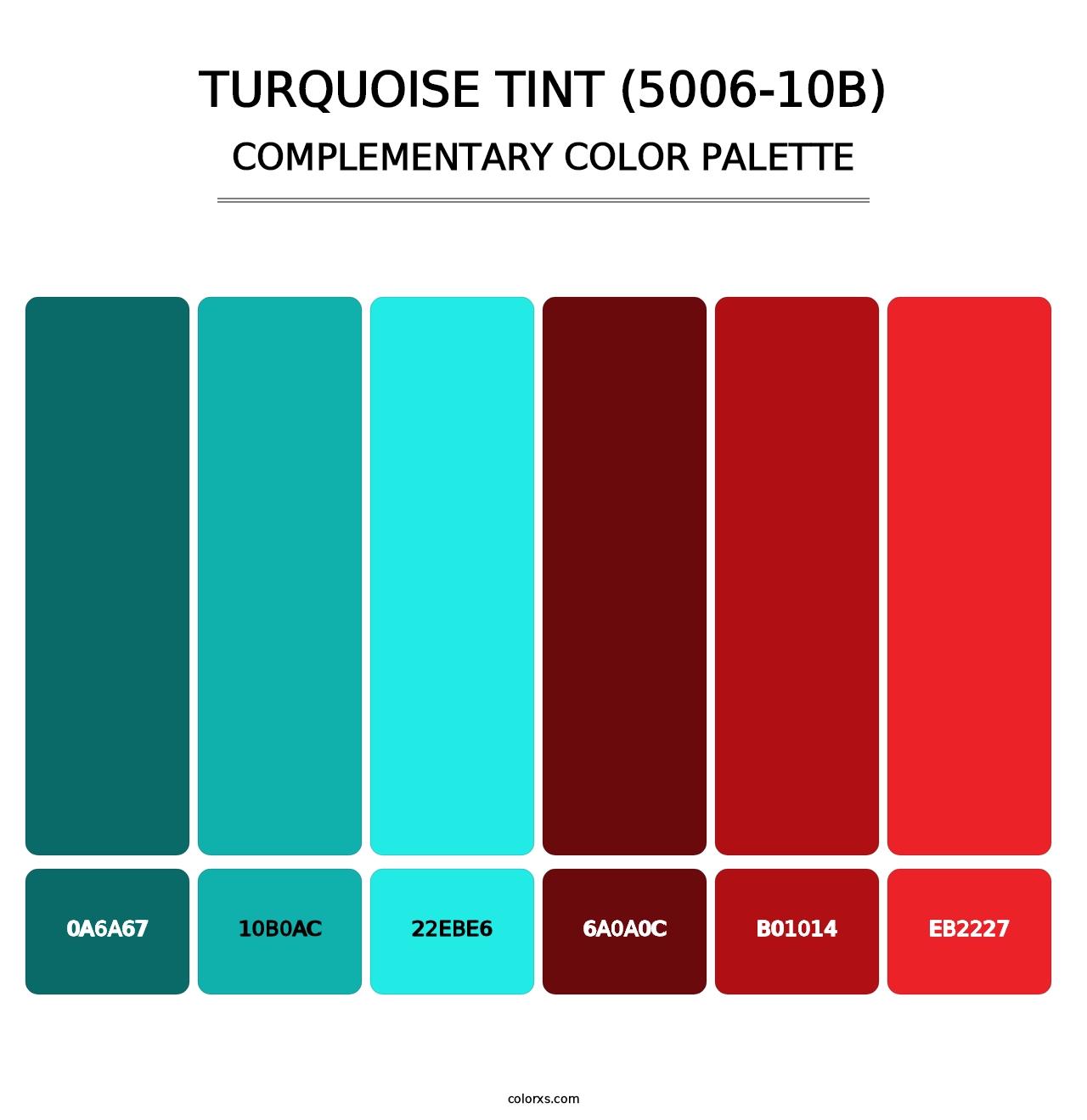 Turquoise Tint (5006-10B) - Complementary Color Palette