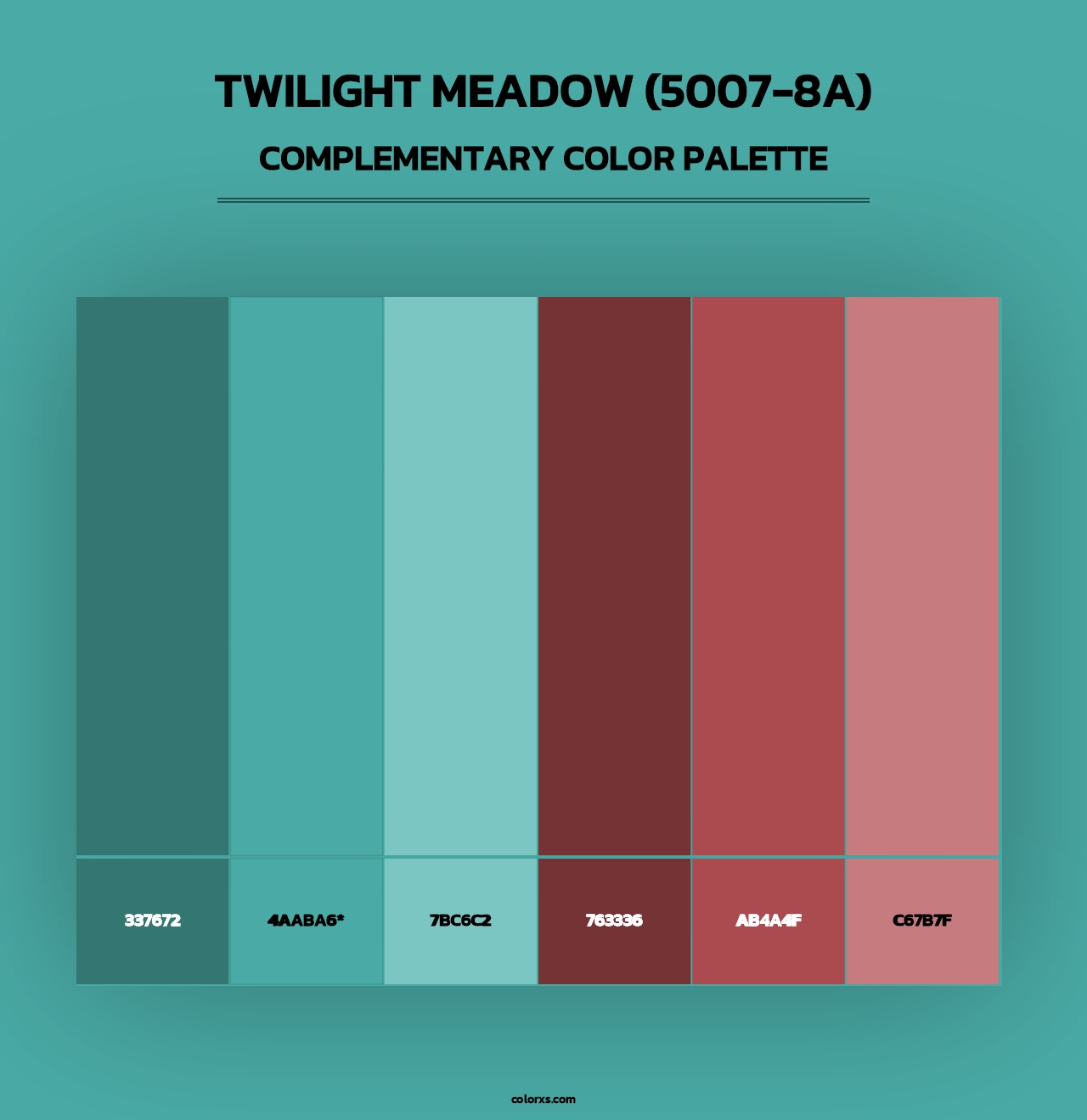 Twilight Meadow (5007-8A) - Complementary Color Palette