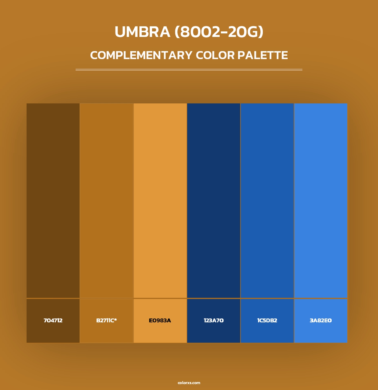 Umbra (8002-20G) - Complementary Color Palette
