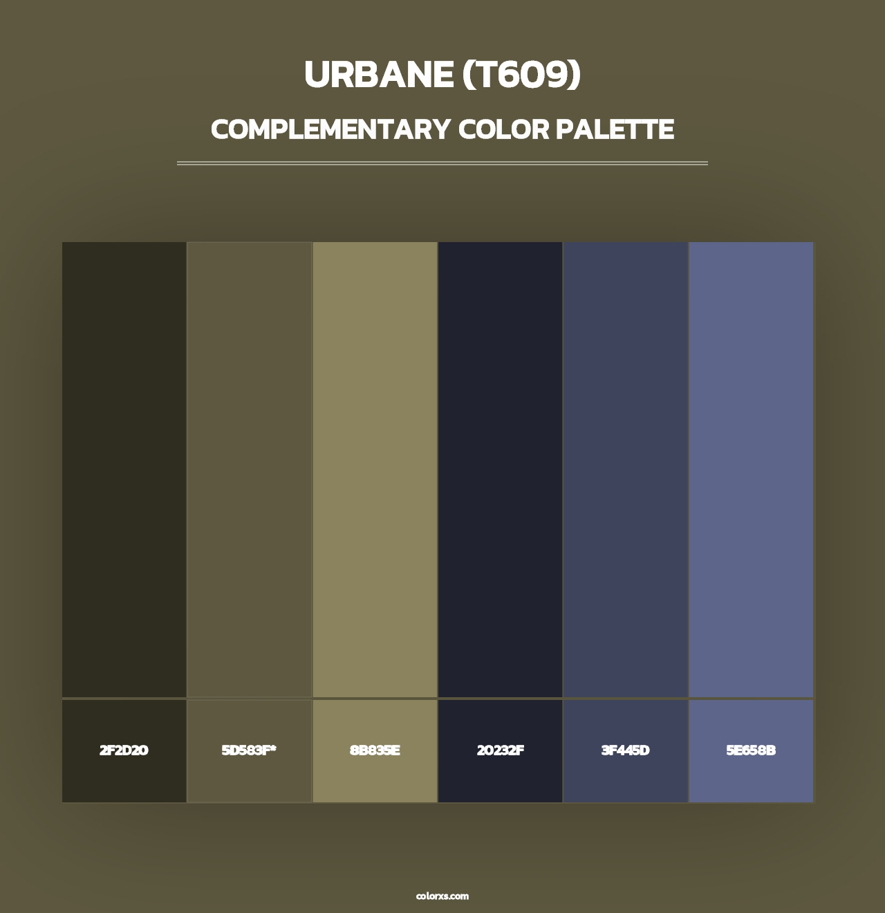 Urbane (T609) - Complementary Color Palette