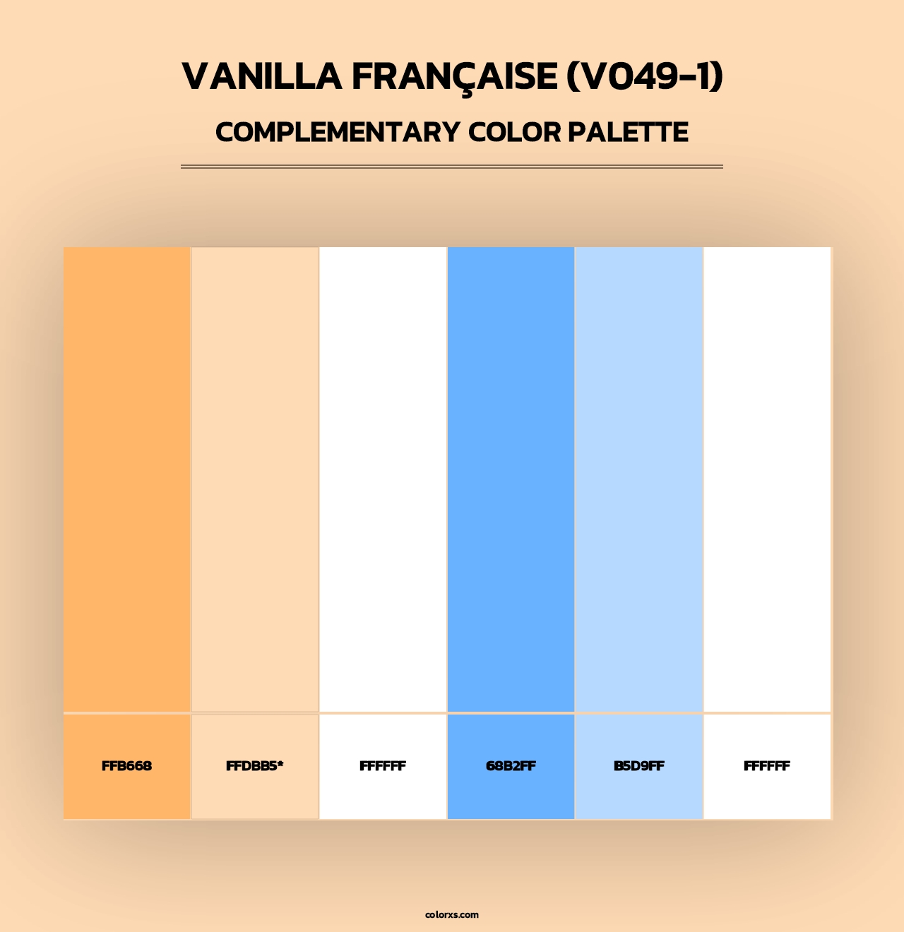 Vanilla Française (V049-1) - Complementary Color Palette