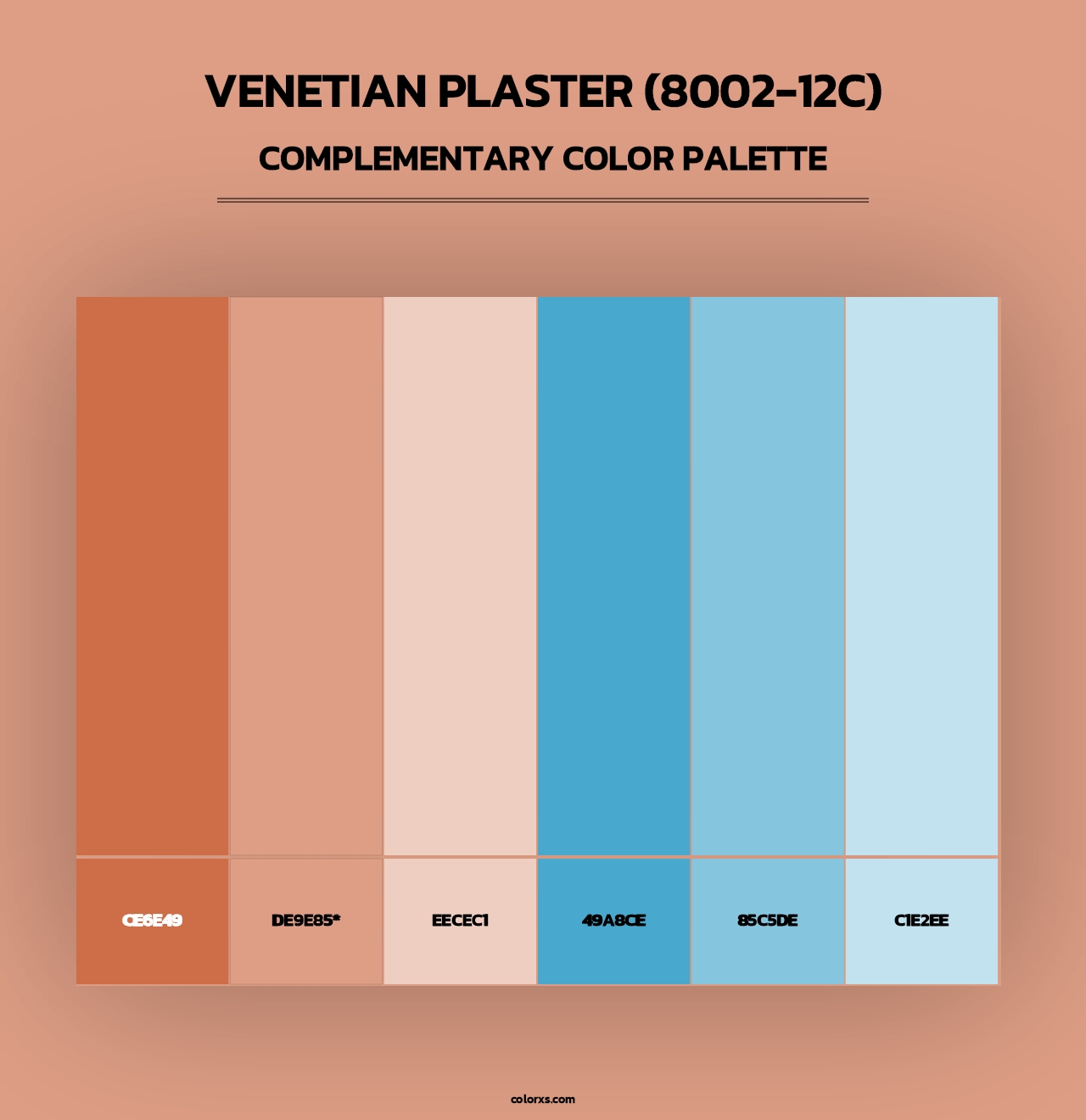 Venetian Plaster (8002-12C) - Complementary Color Palette