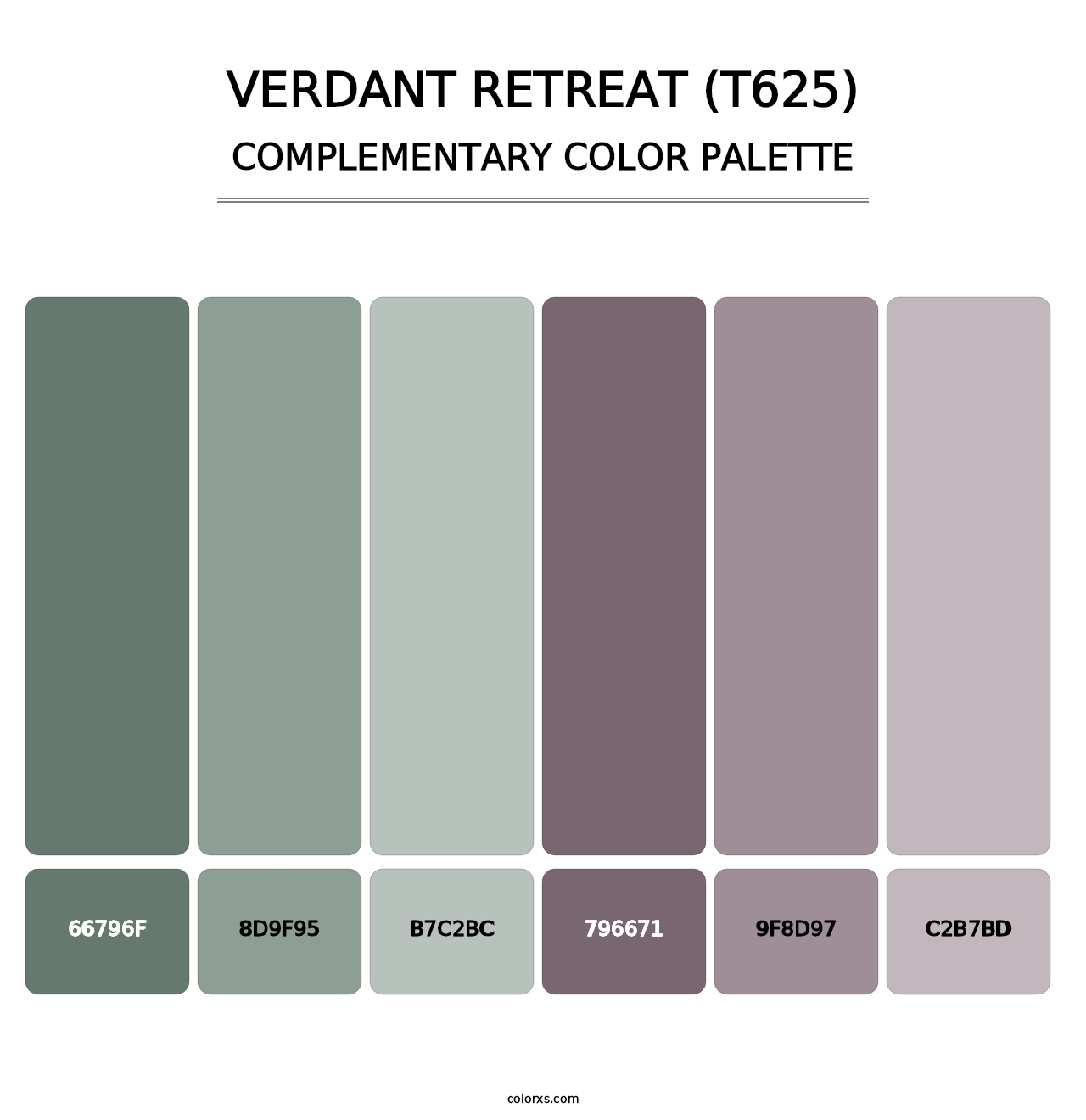 Verdant Retreat (T625) - Complementary Color Palette