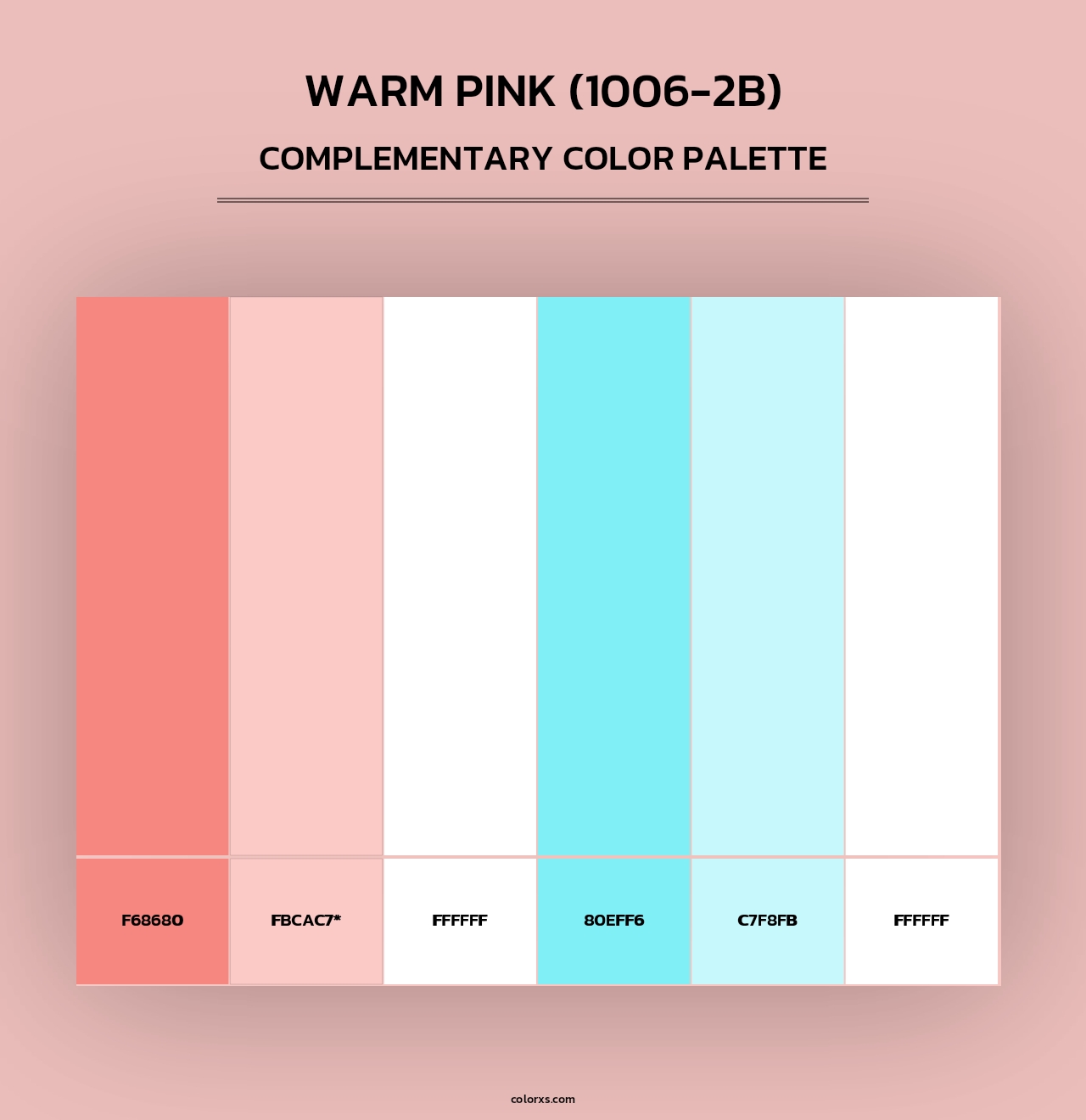 Warm Pink (1006-2B) - Complementary Color Palette