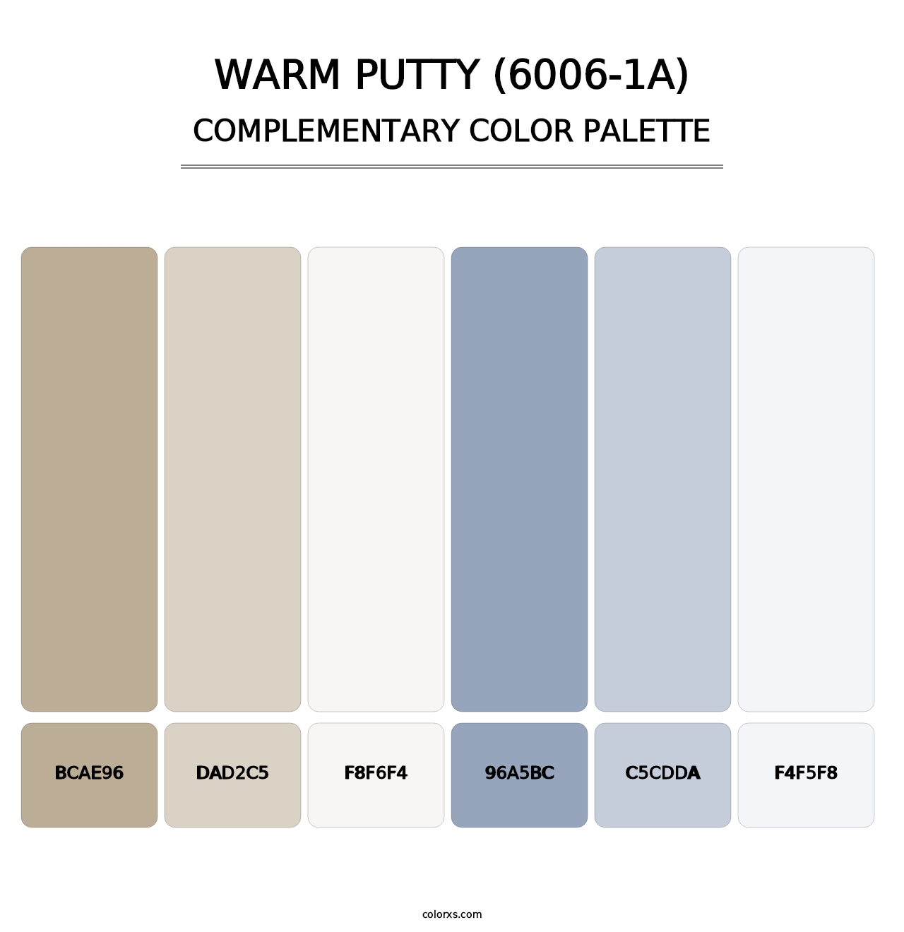 Warm Putty (6006-1A) - Complementary Color Palette