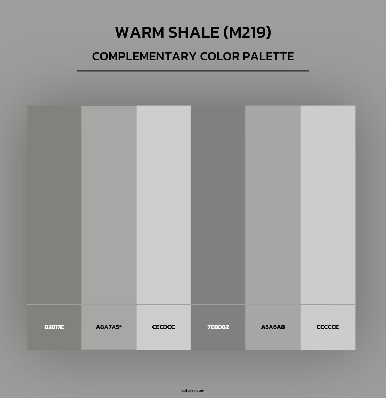Warm Shale (M219) - Complementary Color Palette