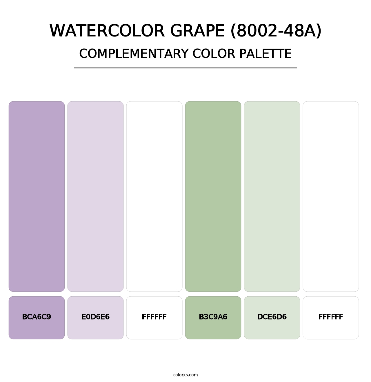 Watercolor Grape (8002-48A) - Complementary Color Palette