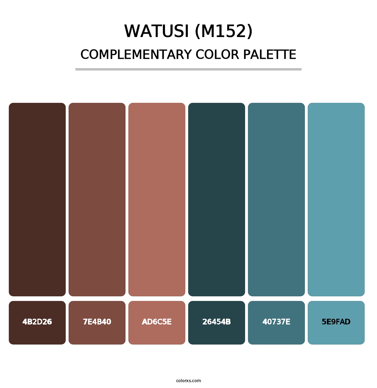 Watusi (M152) - Complementary Color Palette