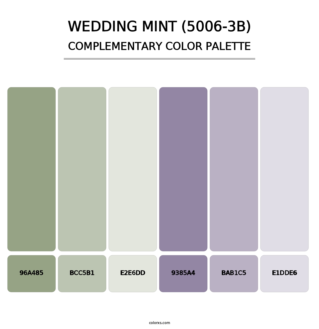 Wedding Mint (5006-3B) - Complementary Color Palette