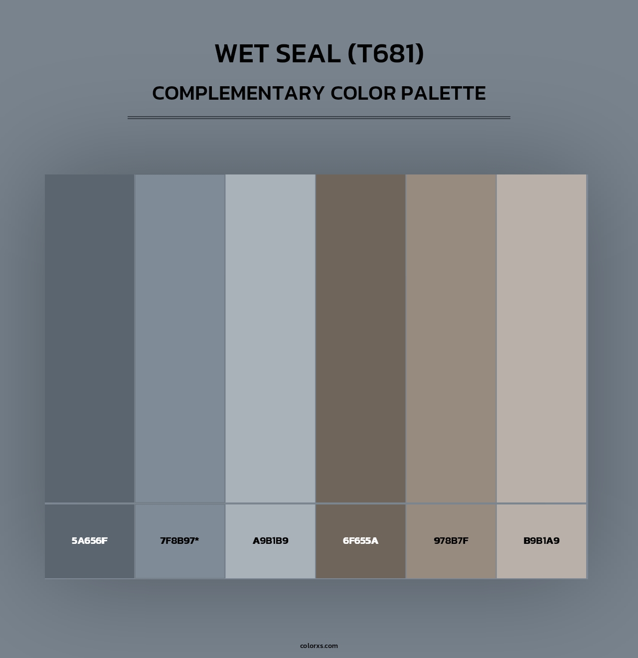 Wet Seal (T681) - Complementary Color Palette