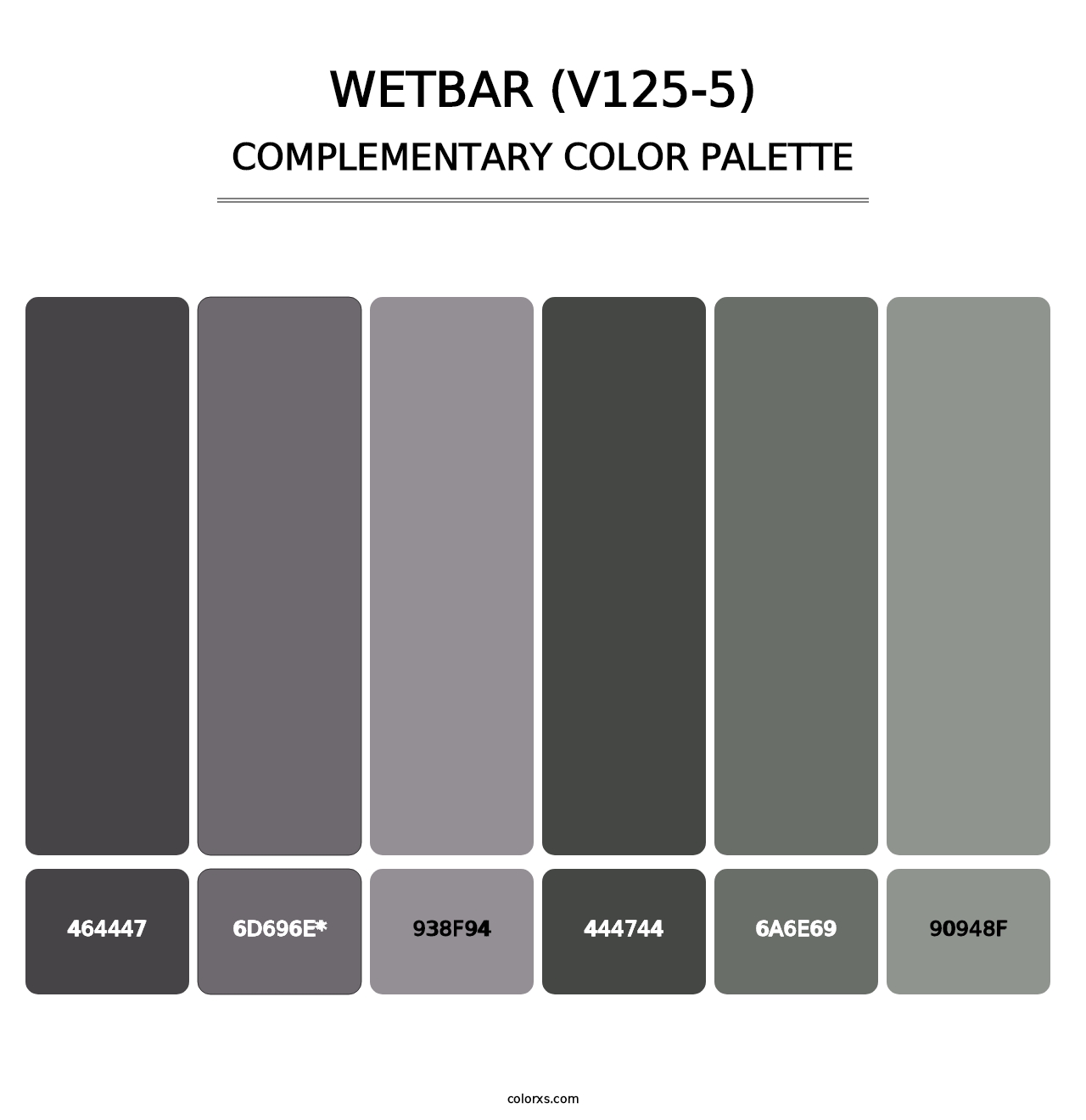 Wetbar (V125-5) - Complementary Color Palette