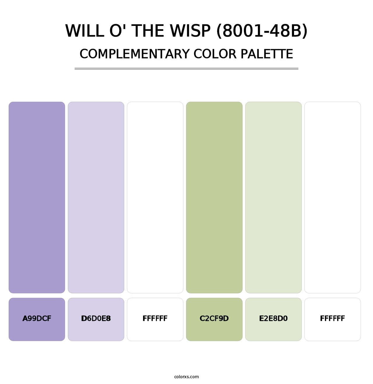 Will o' the Wisp (8001-48B) - Complementary Color Palette