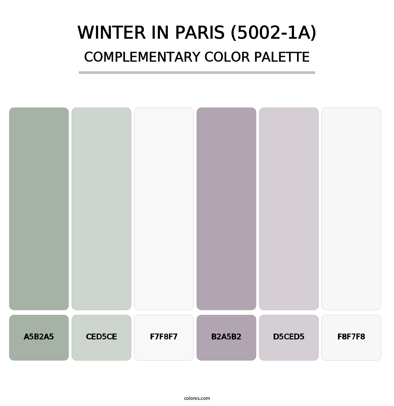 Winter in Paris (5002-1A) - Complementary Color Palette