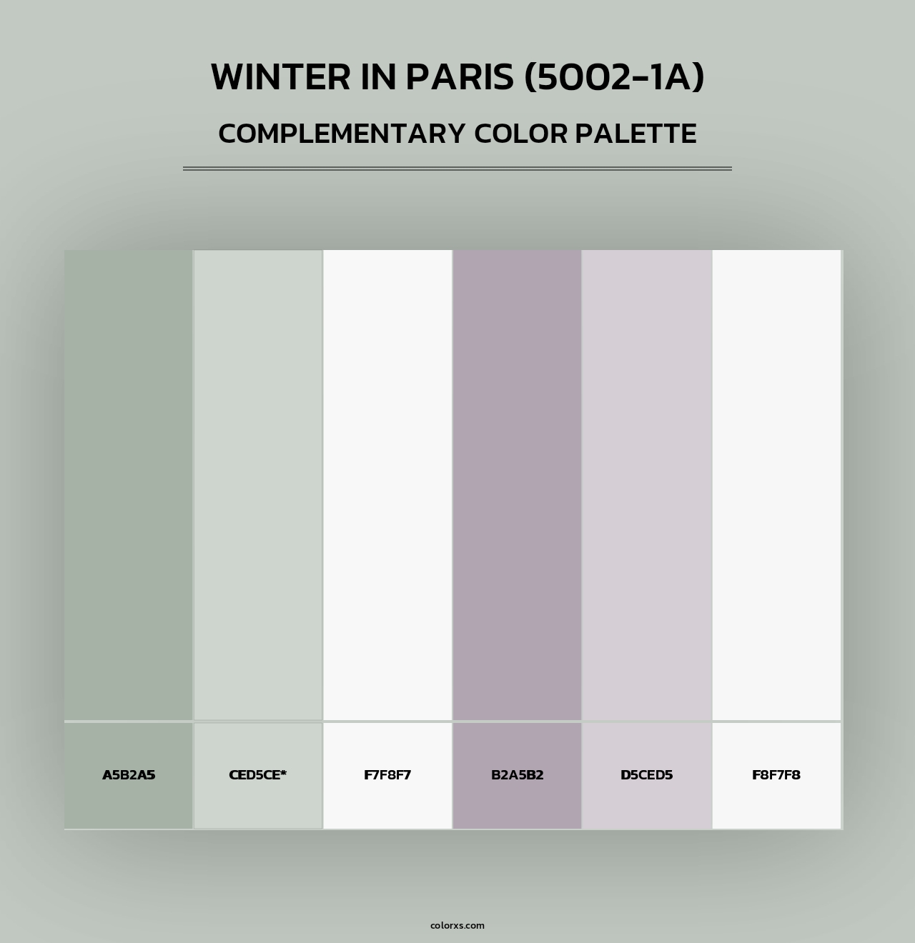 Winter in Paris (5002-1A) - Complementary Color Palette