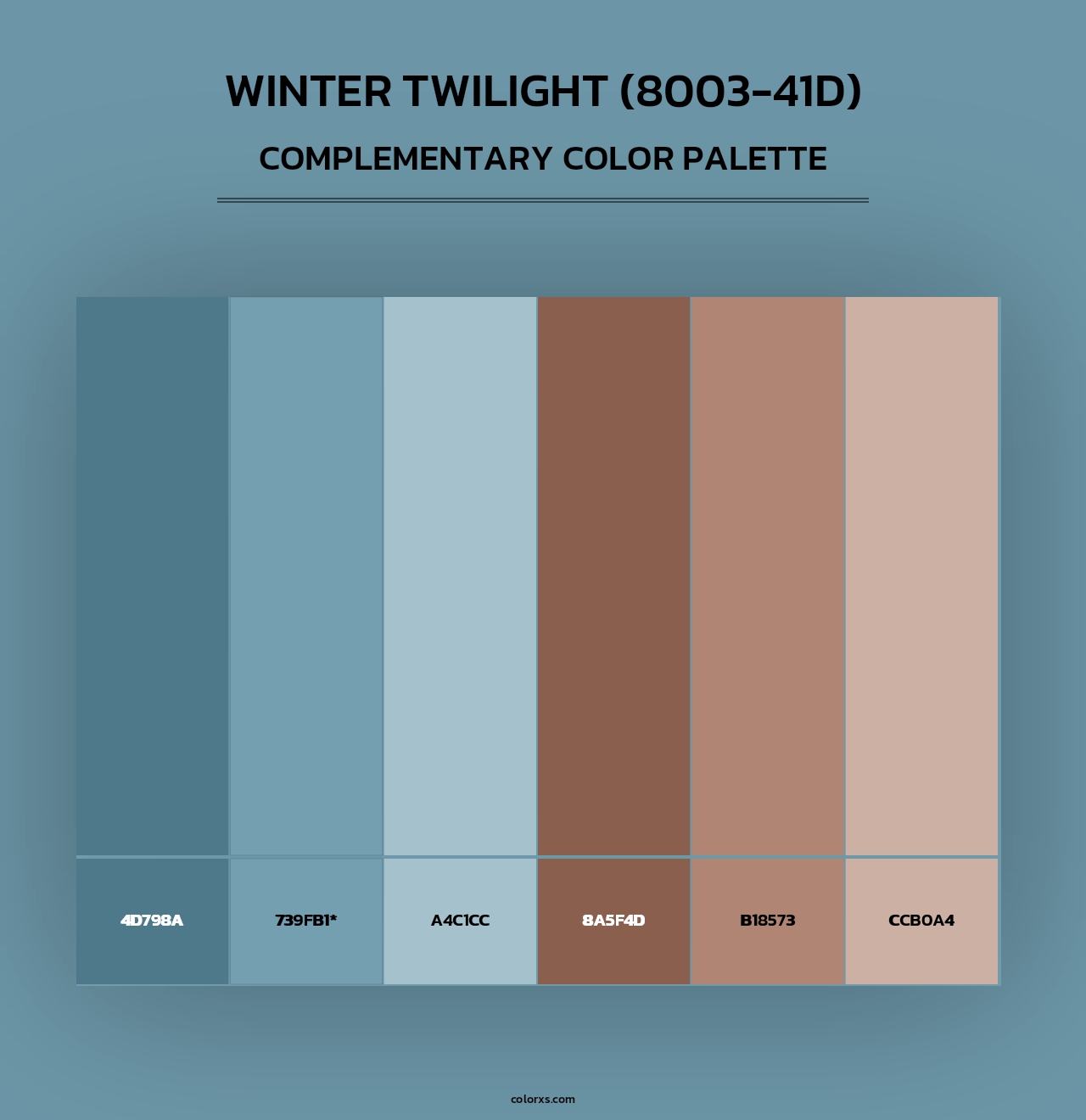 Winter Twilight (8003-41D) - Complementary Color Palette