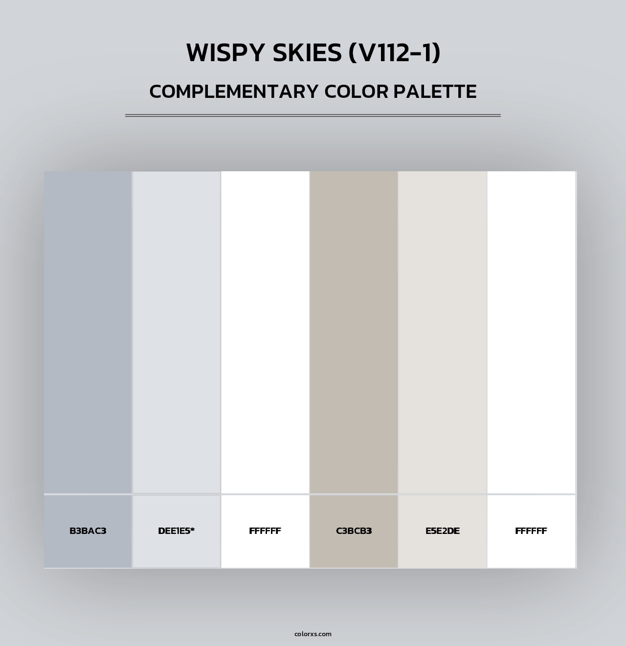 Wispy Skies (V112-1) - Complementary Color Palette