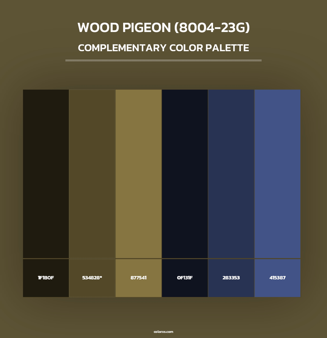 Wood Pigeon (8004-23G) - Complementary Color Palette