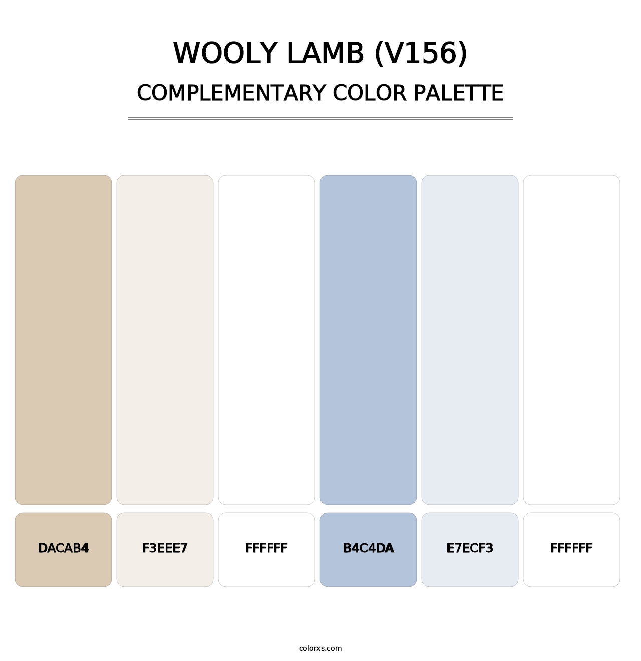 Wooly Lamb (V156) - Complementary Color Palette