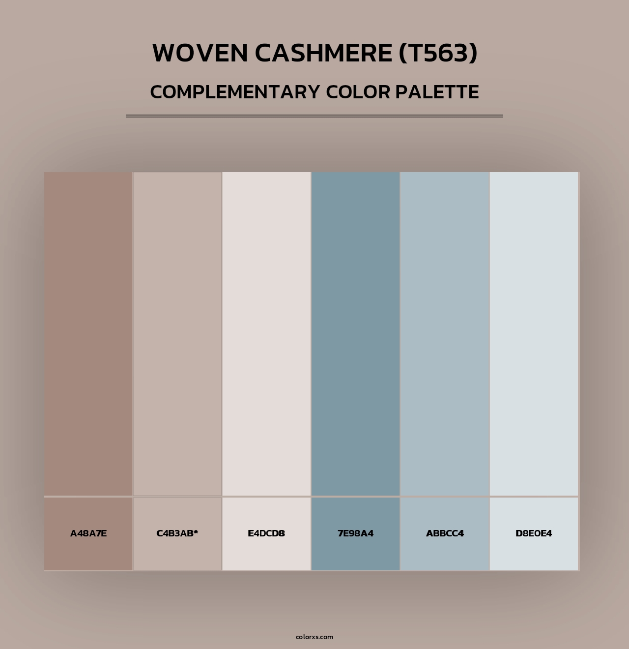 Woven Cashmere (T563) - Complementary Color Palette
