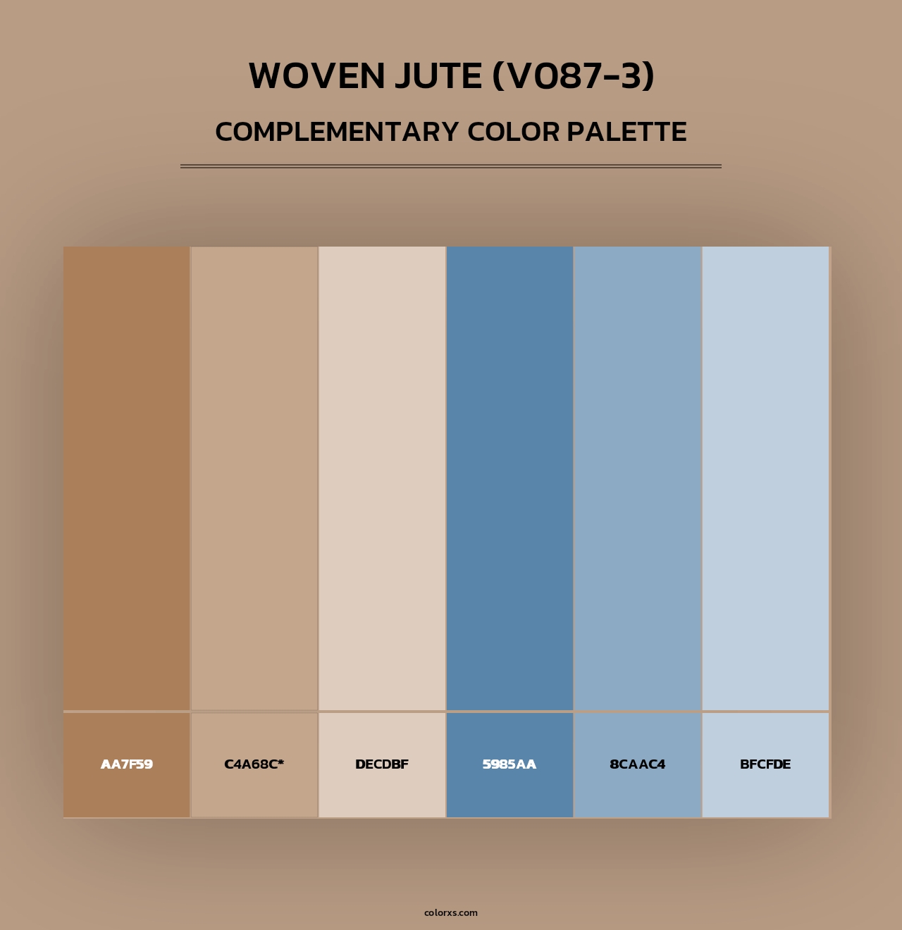 Woven Jute (V087-3) - Complementary Color Palette