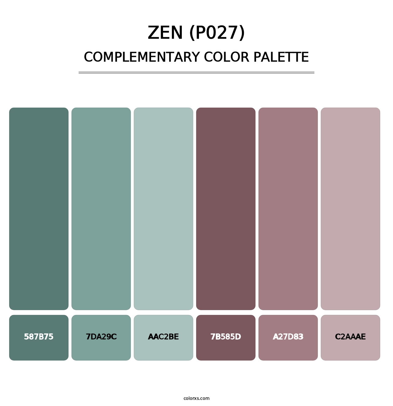 Zen (P027) - Complementary Color Palette