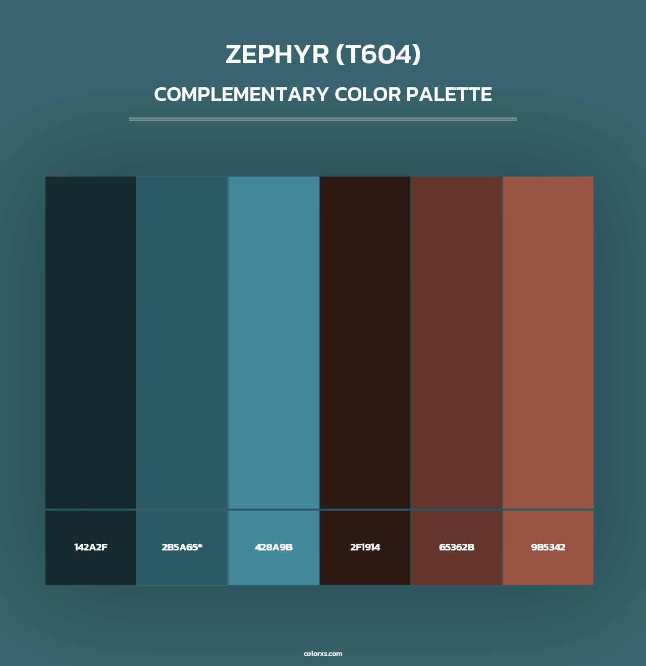 Zephyr (T604) - Complementary Color Palette