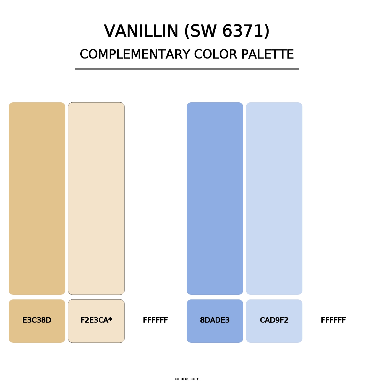 Vanillin (SW 6371) - Complementary Color Palette
