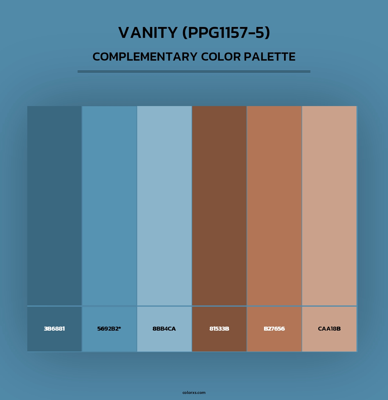 Vanity (PPG1157-5) - Complementary Color Palette