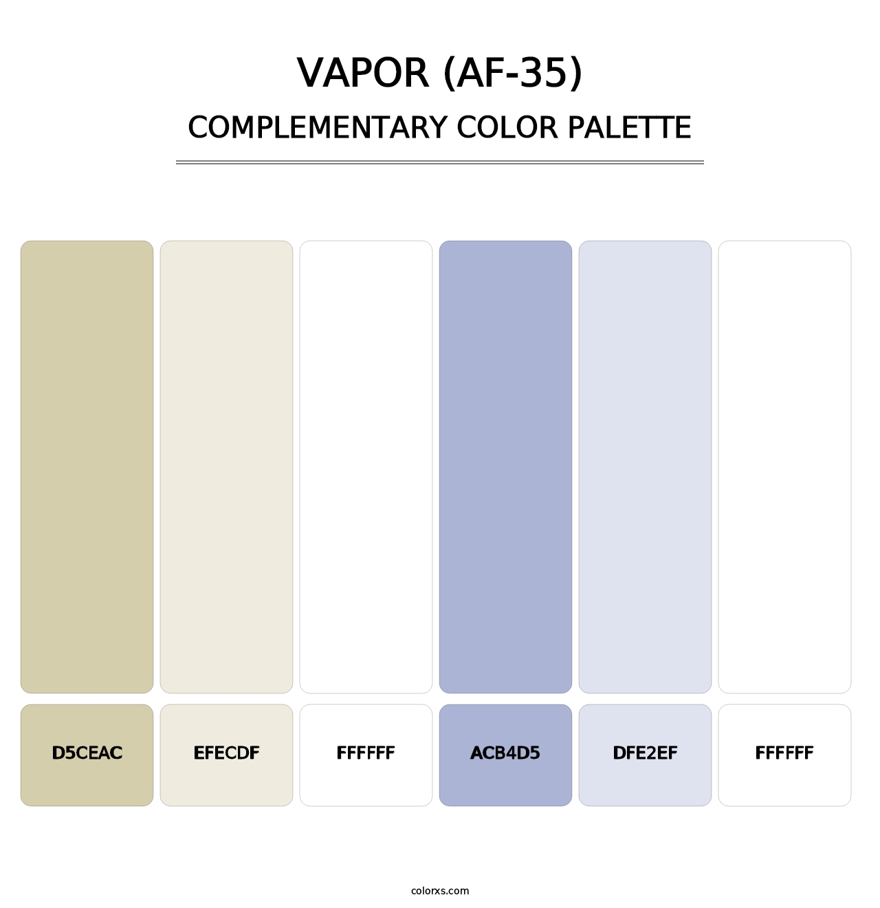 Vapor (AF-35) - Complementary Color Palette
