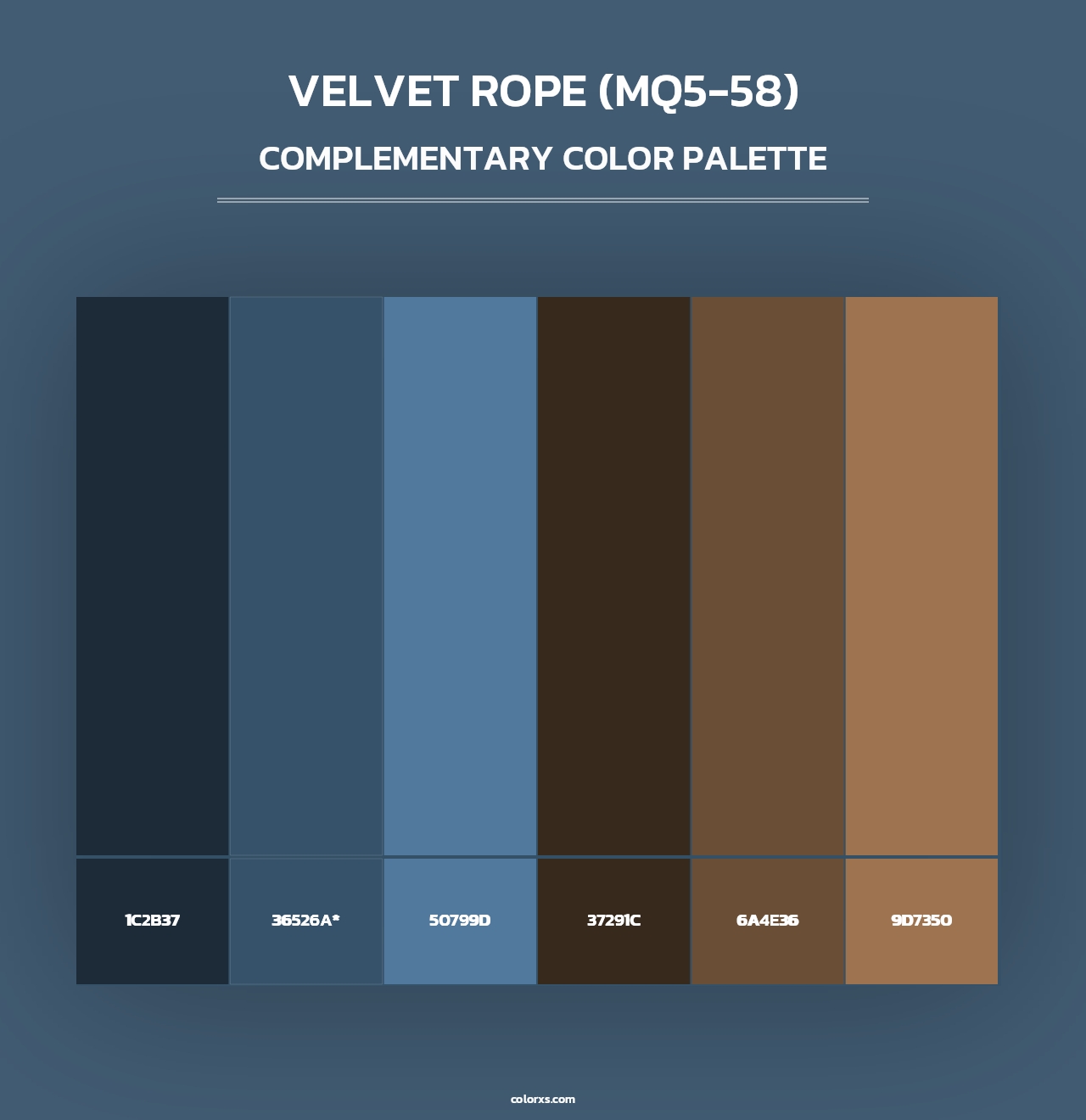 Velvet Rope (MQ5-58) - Complementary Color Palette