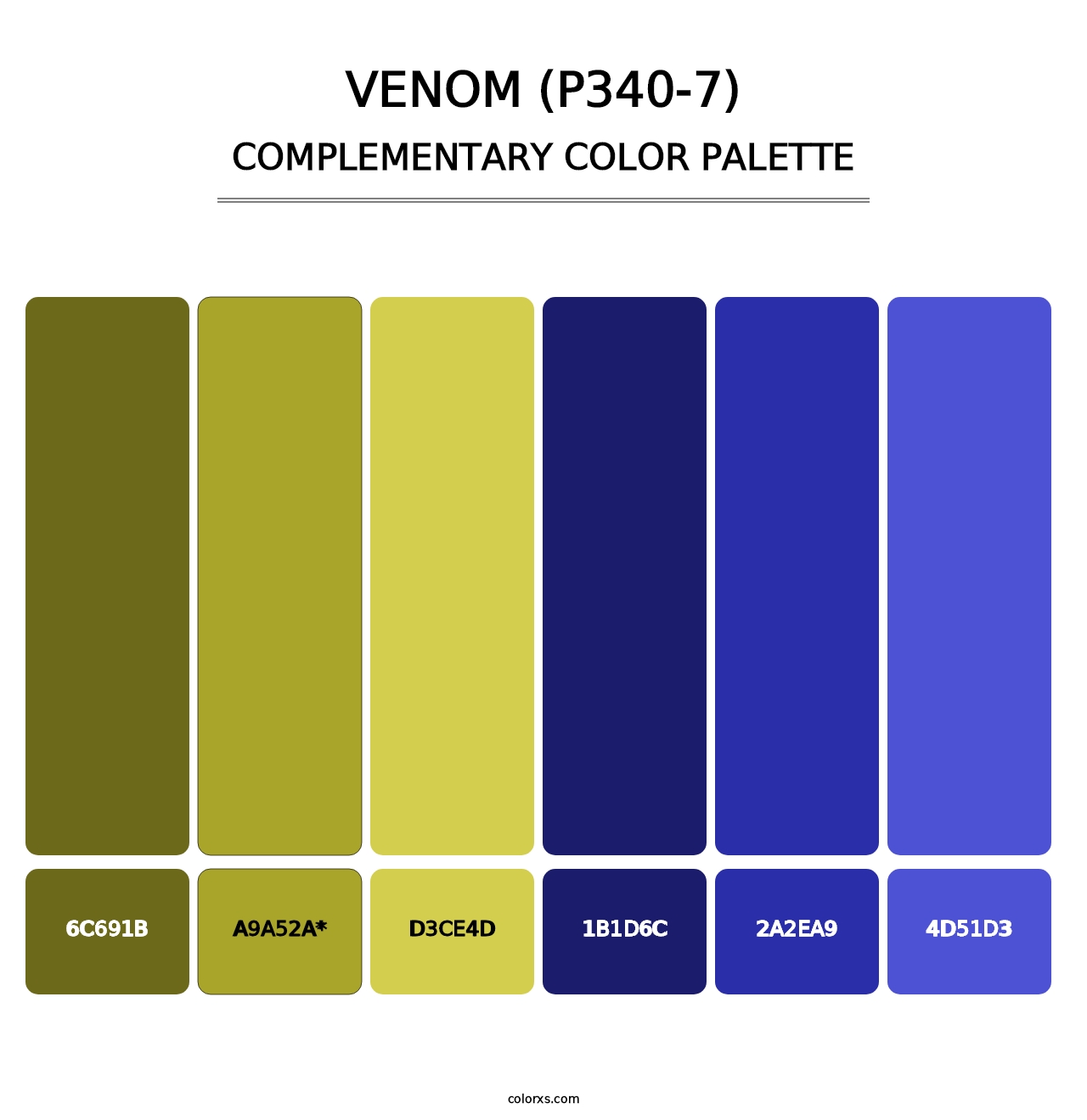 Venom (P340-7) - Complementary Color Palette