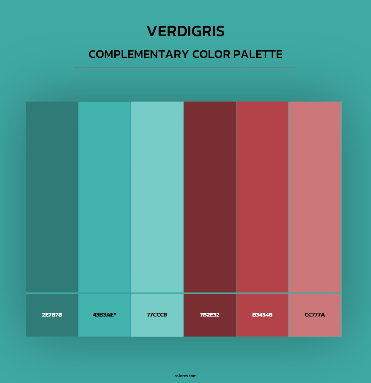 Verdigris - Complementary Color Palette