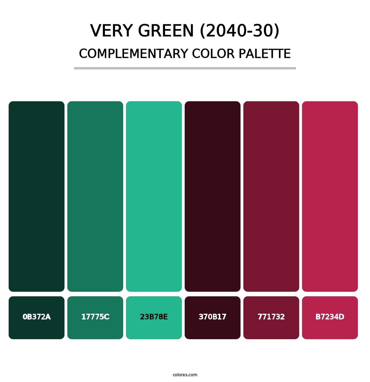 Very Green (2040-30) - Complementary Color Palette