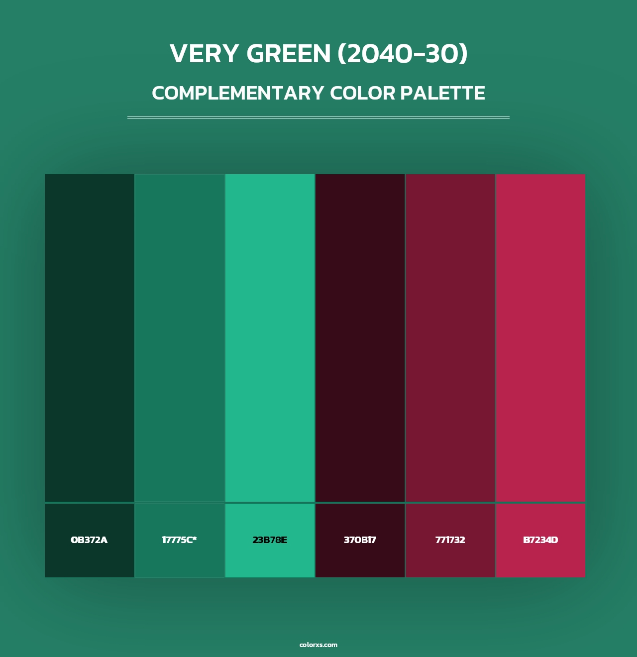 Very Green (2040-30) - Complementary Color Palette