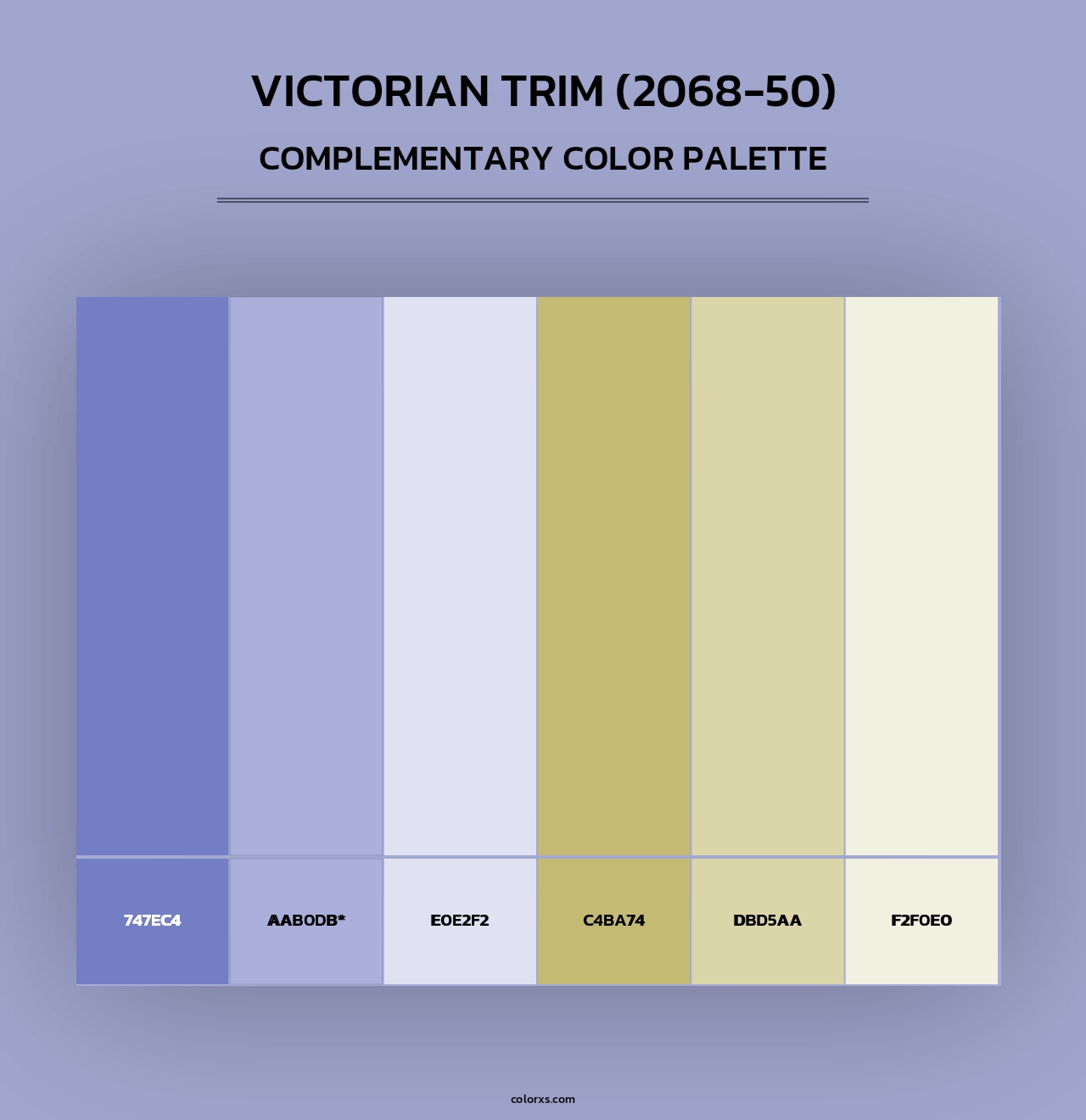 Victorian Trim (2068-50) - Complementary Color Palette