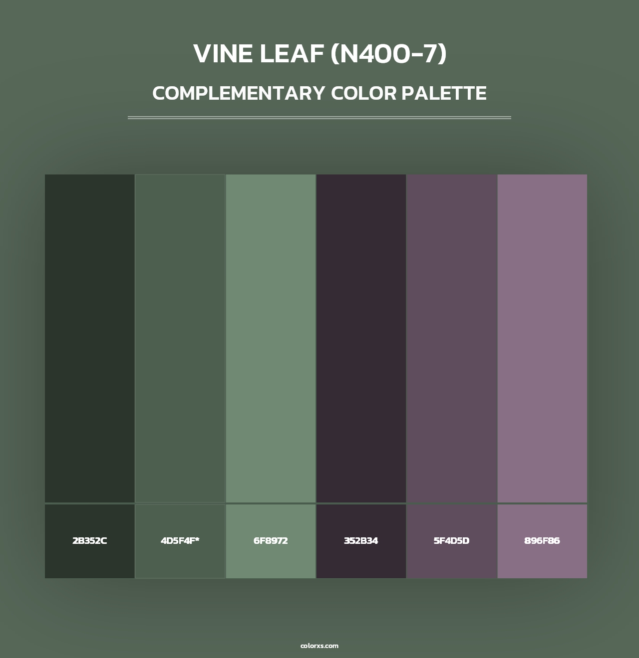 Vine Leaf (N400-7) - Complementary Color Palette