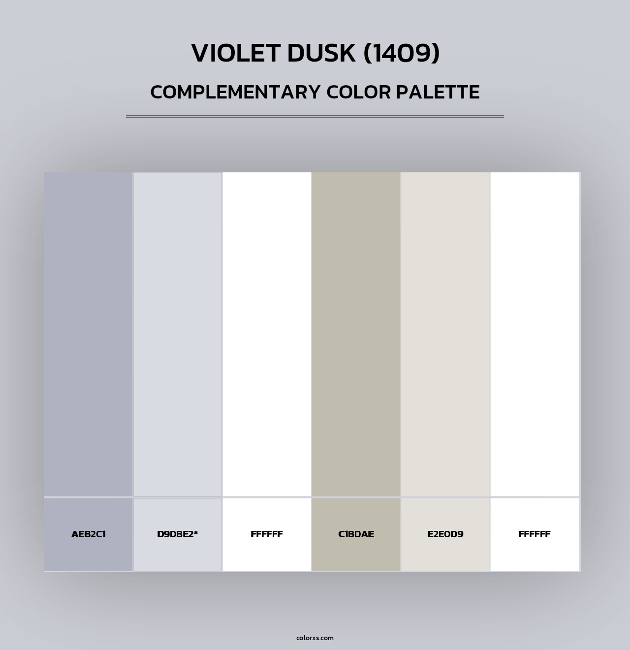 Violet Dusk (1409) - Complementary Color Palette
