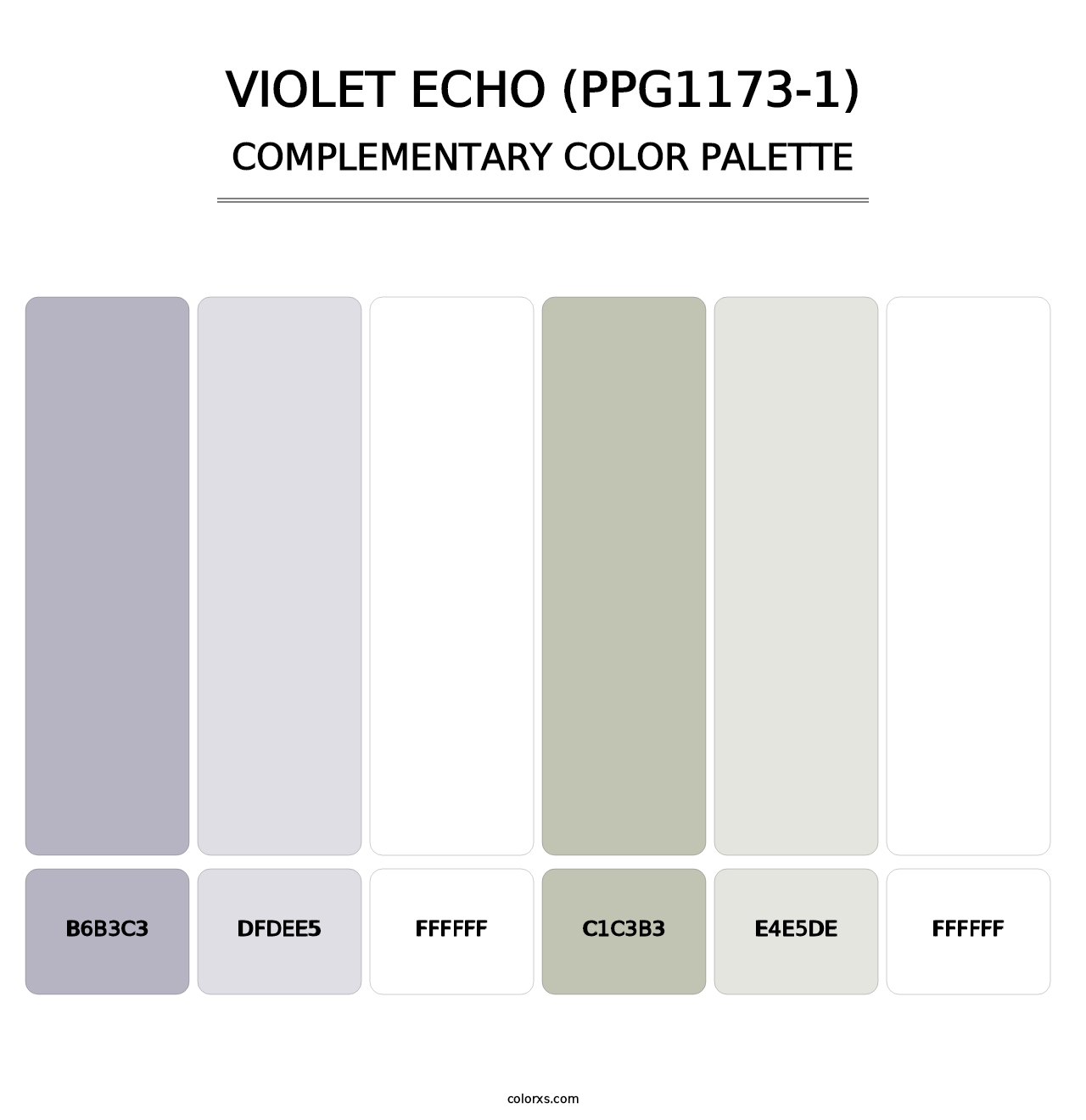 Violet Echo (PPG1173-1) - Complementary Color Palette