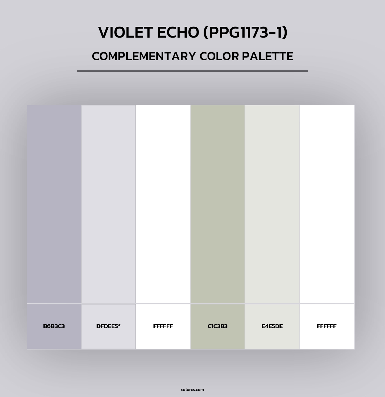 Violet Echo (PPG1173-1) - Complementary Color Palette