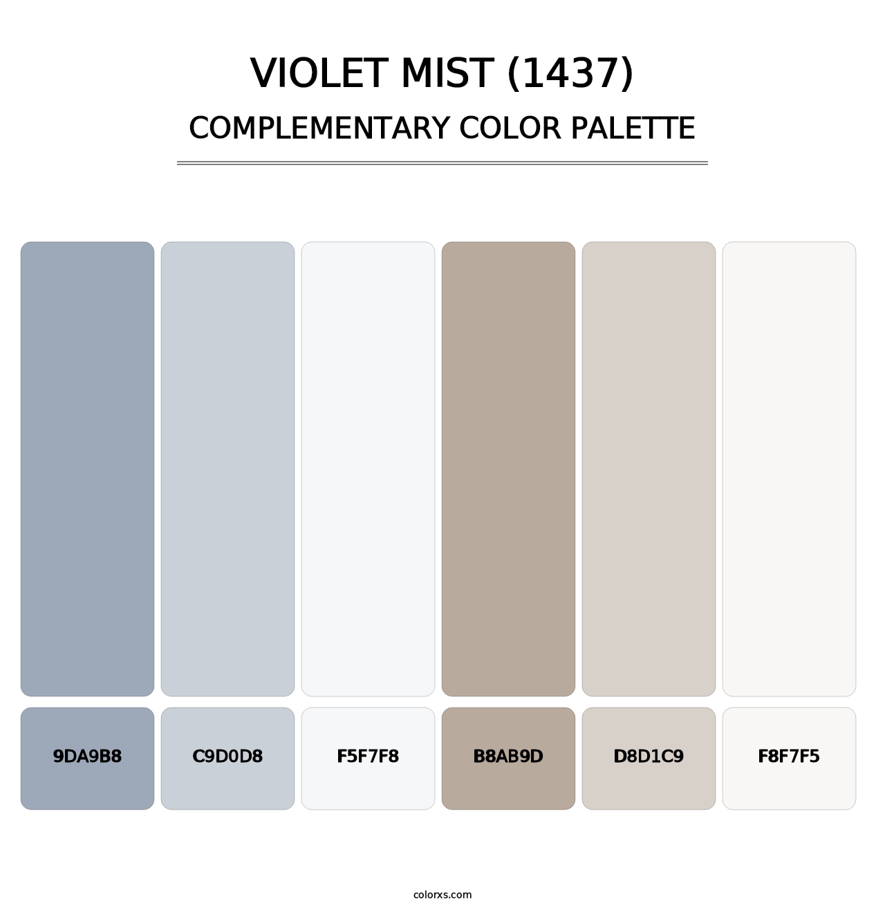 Violet Mist (1437) - Complementary Color Palette