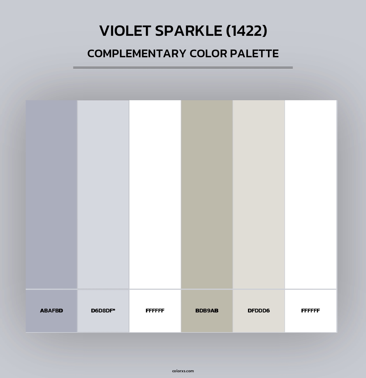 Violet Sparkle (1422) - Complementary Color Palette