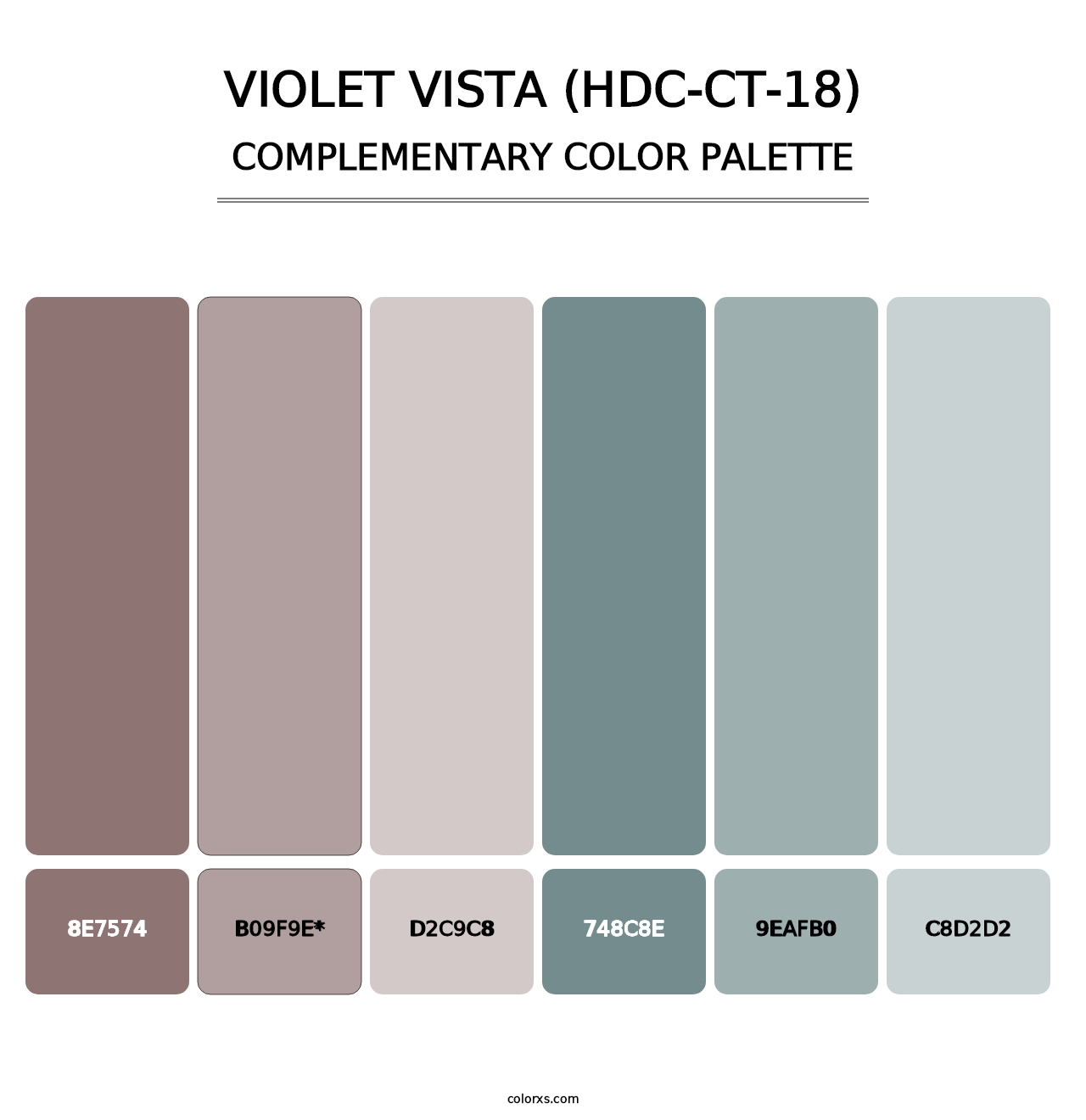 Violet Vista (HDC-CT-18) - Complementary Color Palette