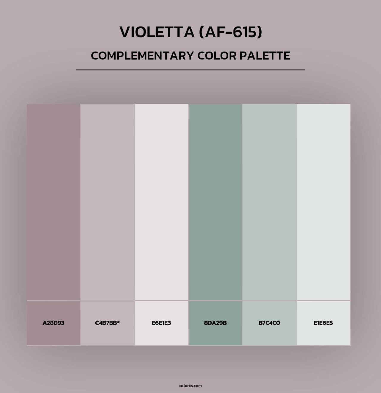 Violetta (AF-615) - Complementary Color Palette
