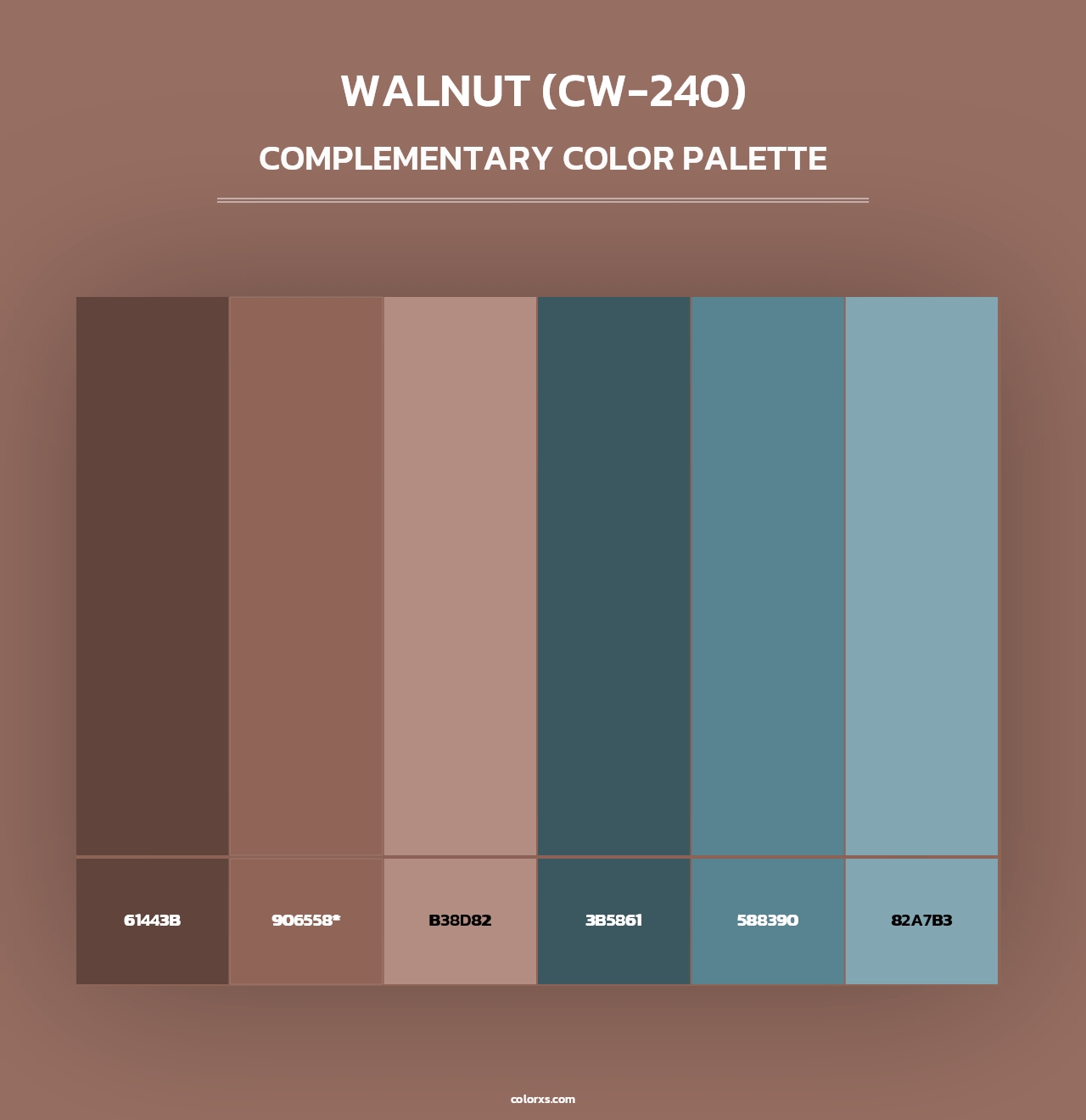 Walnut (CW-240) - Complementary Color Palette
