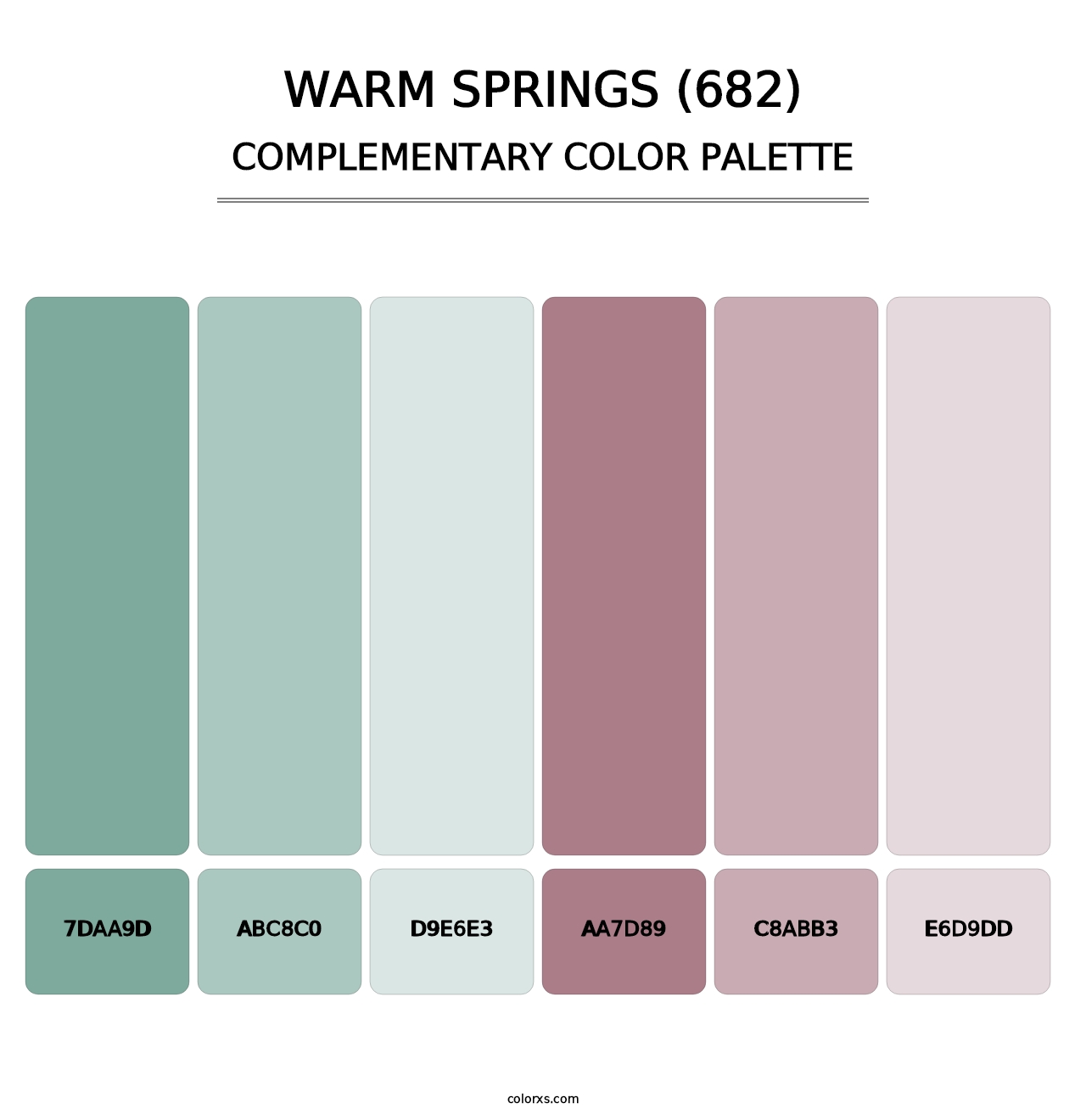 Warm Springs (682) - Complementary Color Palette