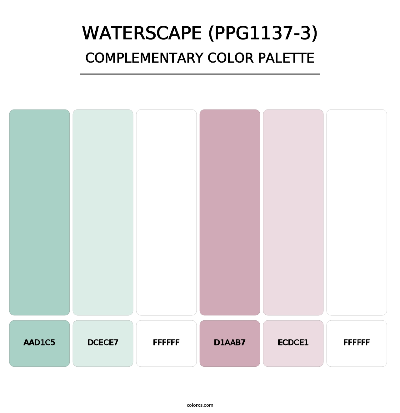 Waterscape (PPG1137-3) - Complementary Color Palette
