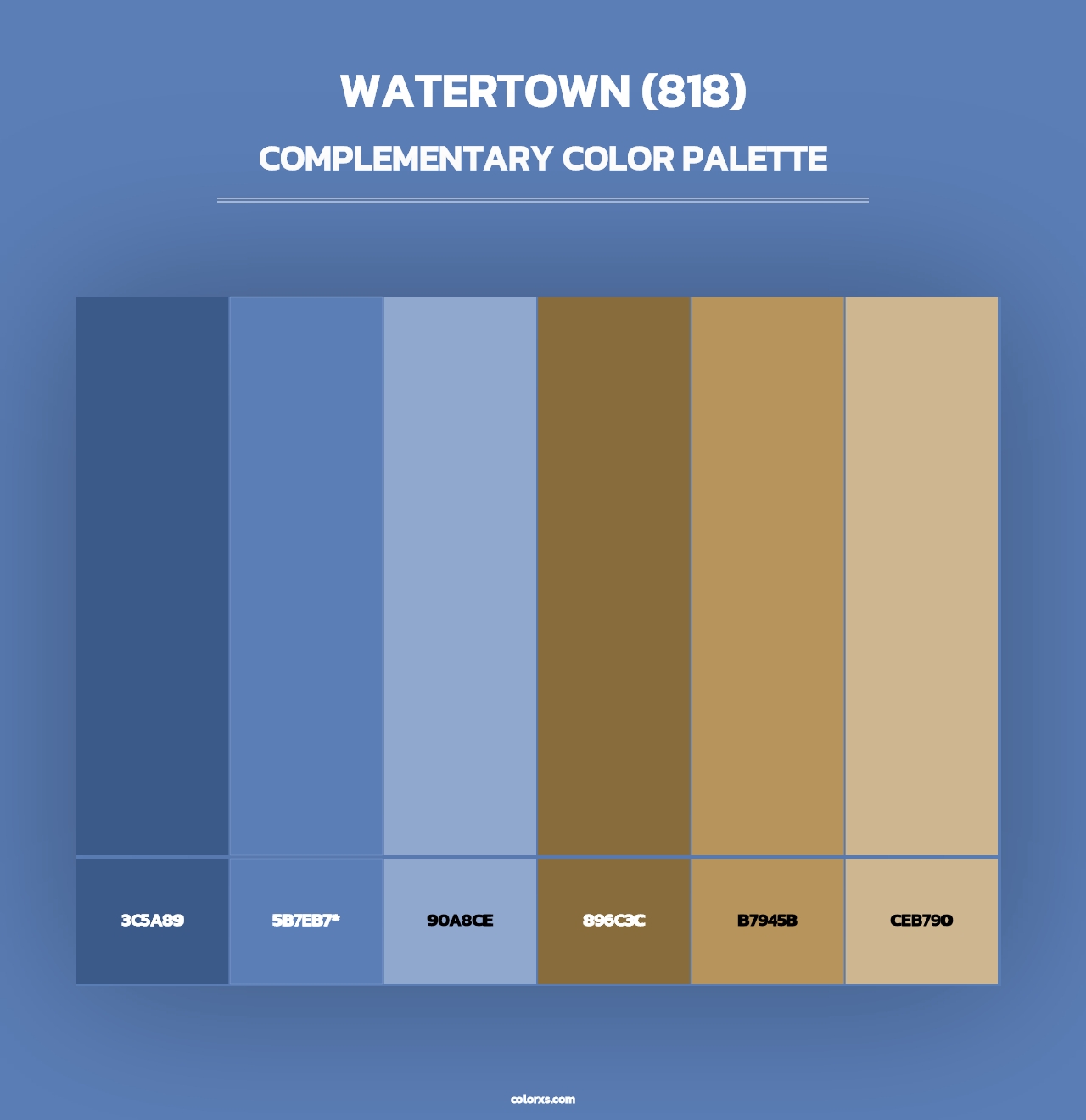 Watertown (818) - Complementary Color Palette