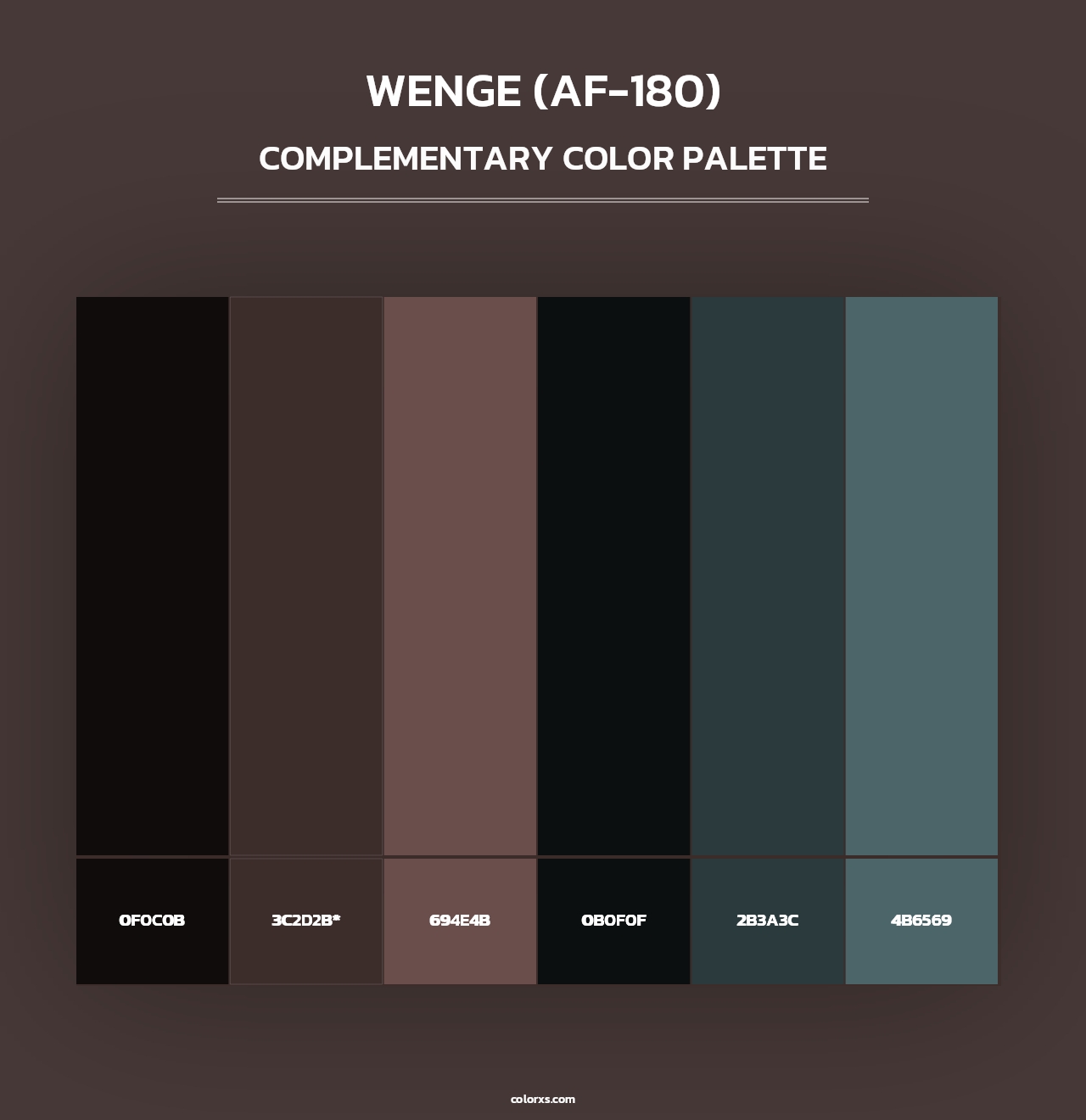 Wenge (AF-180) - Complementary Color Palette